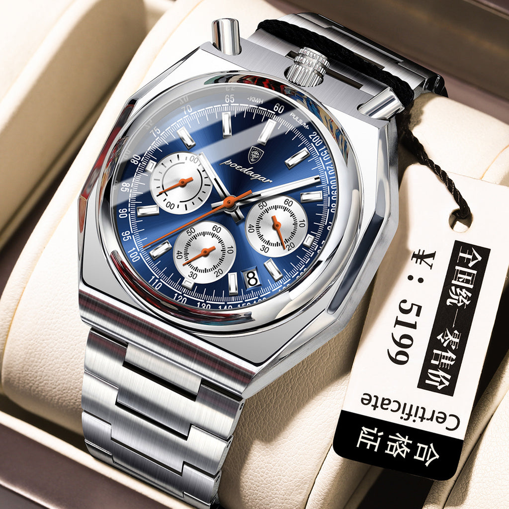 Retro-Herrenuhr mit Leuchtfunktion