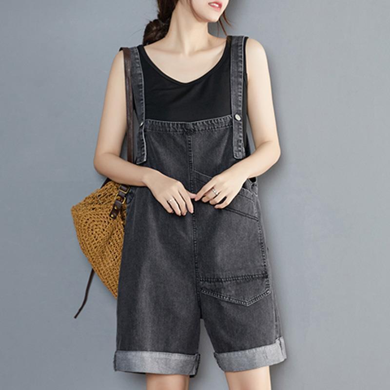 Denim-Latzhose im Loose-Fit-Stil