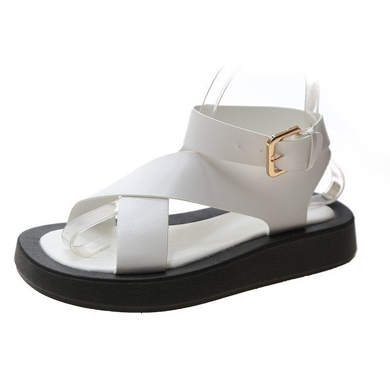 Plateau-Mules mit Fesselriemen