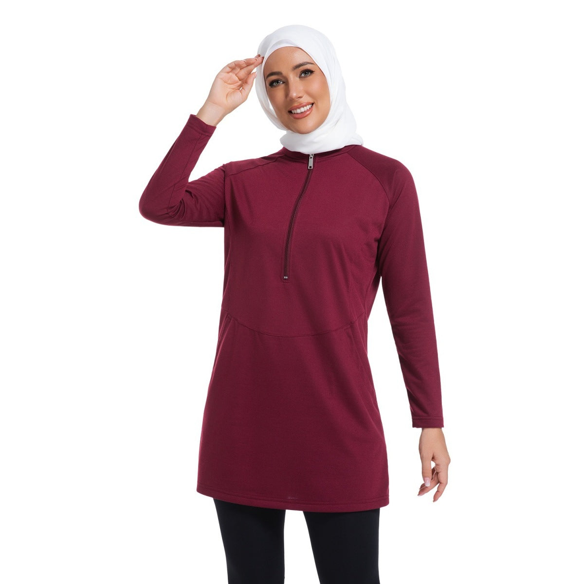 Damen Kapuzenpullover mit Reissverschluss