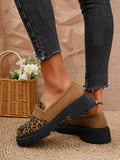 Leoparden-Loafer für Herren mit dicker Sohle