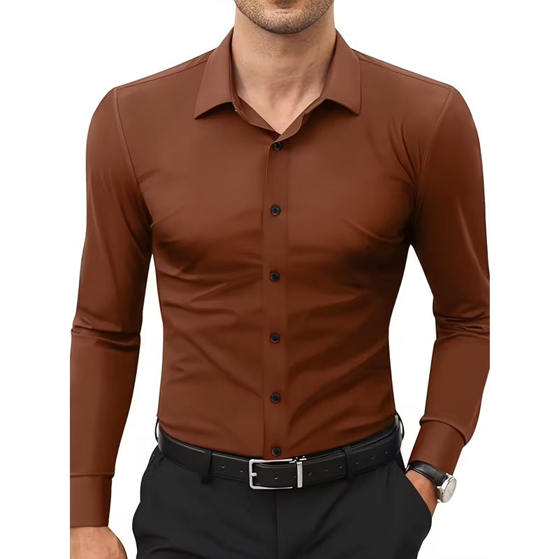Weisser Stretch-Hemd – Bild 3 | LuxeStyle