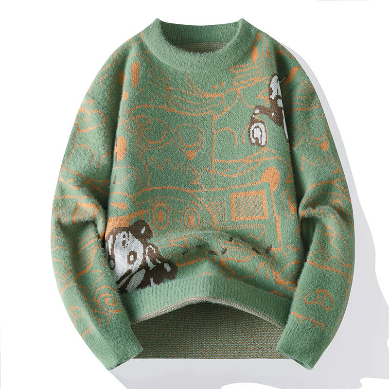 Herren Strickpullover mit Rundhalsausschnitt – Bild 4 | LuxeStyle