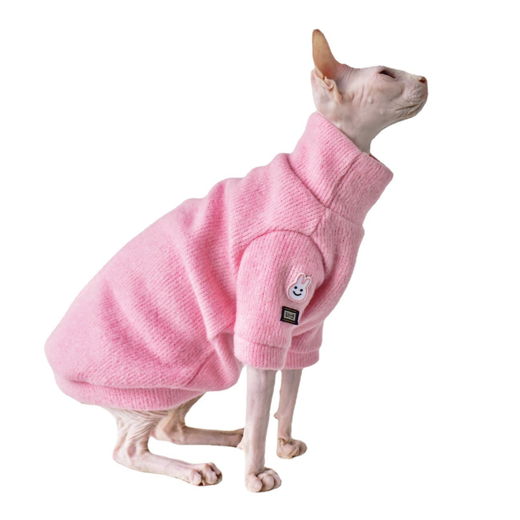 Dicker Warmmantel für haarlose Katzen – Pink – Bild 5 | LuxeStyle
