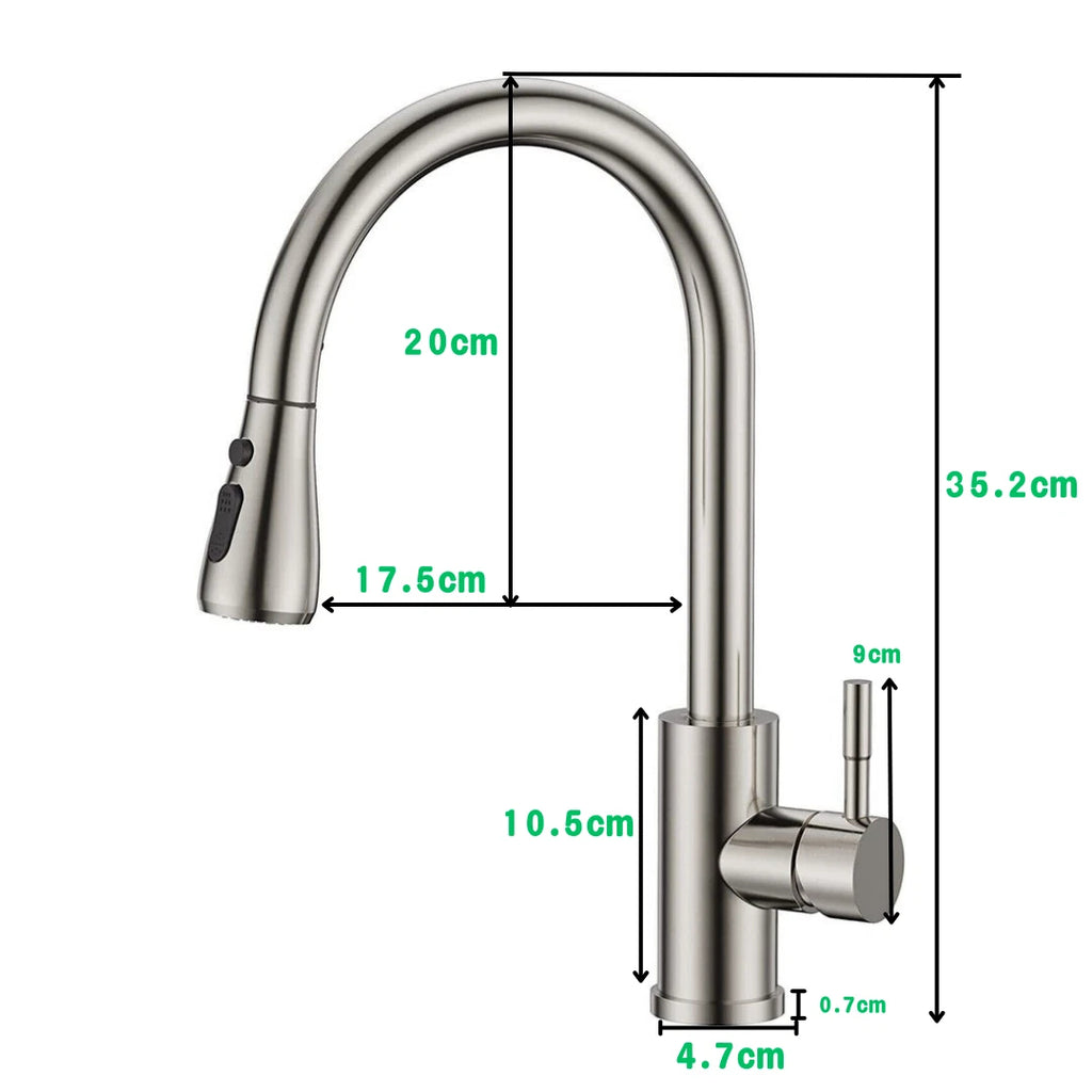 Küchenarmatur mit Ausziehbrause