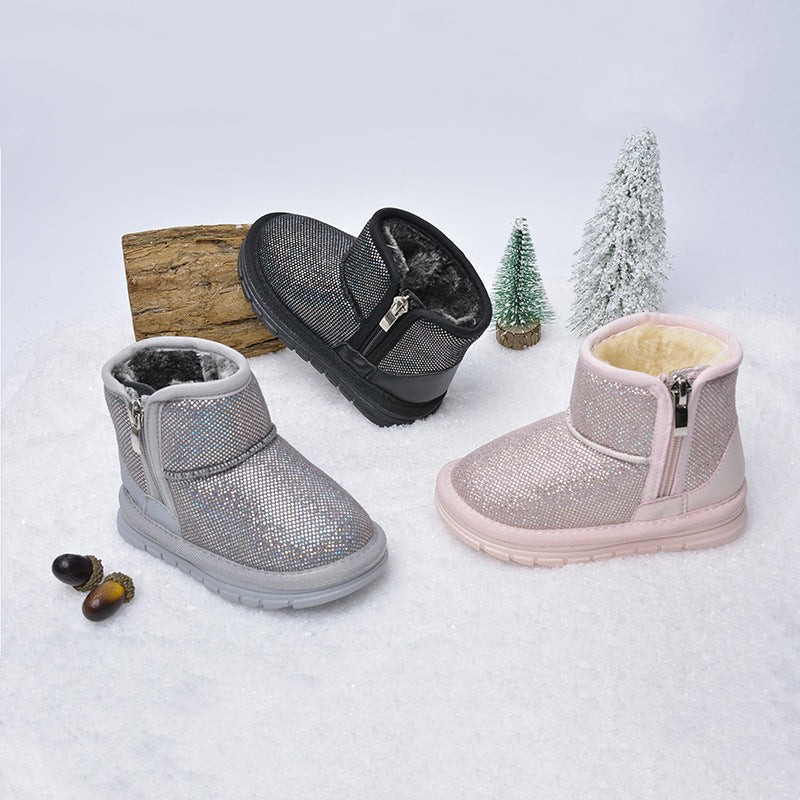 Winter-Laufschuhe mit Klettverschluss