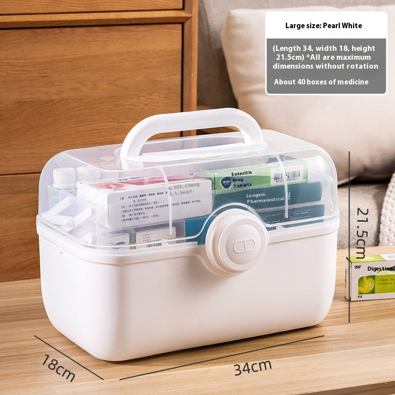 Grosse Familien-Medizinbox mit mehreren Fächern – Bild 2 | LuxeStyle