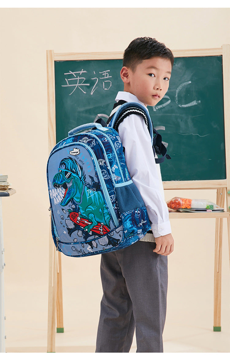 Dinosaurier-Rucksack für Kinder mit Wirbelsäulenschutz