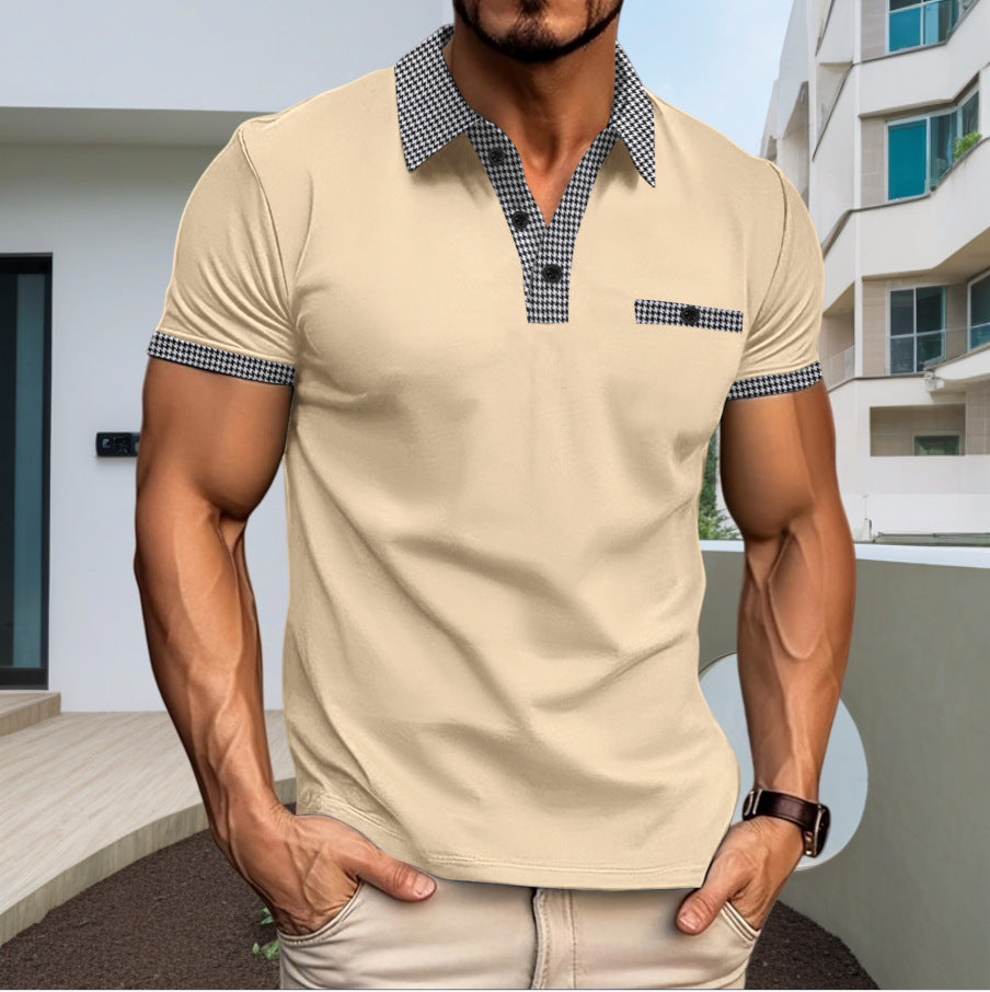 Sportliches Color-Block Polo-Shirt für Herren