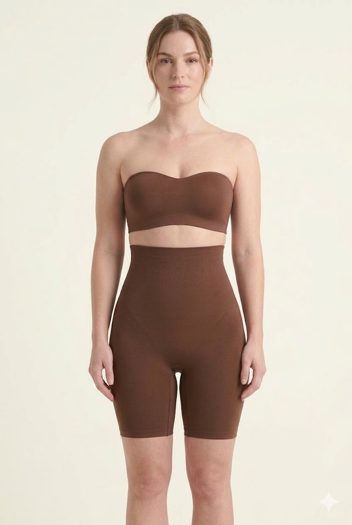 High-Waist Shapewear Shorts mit Bauchkontrolle