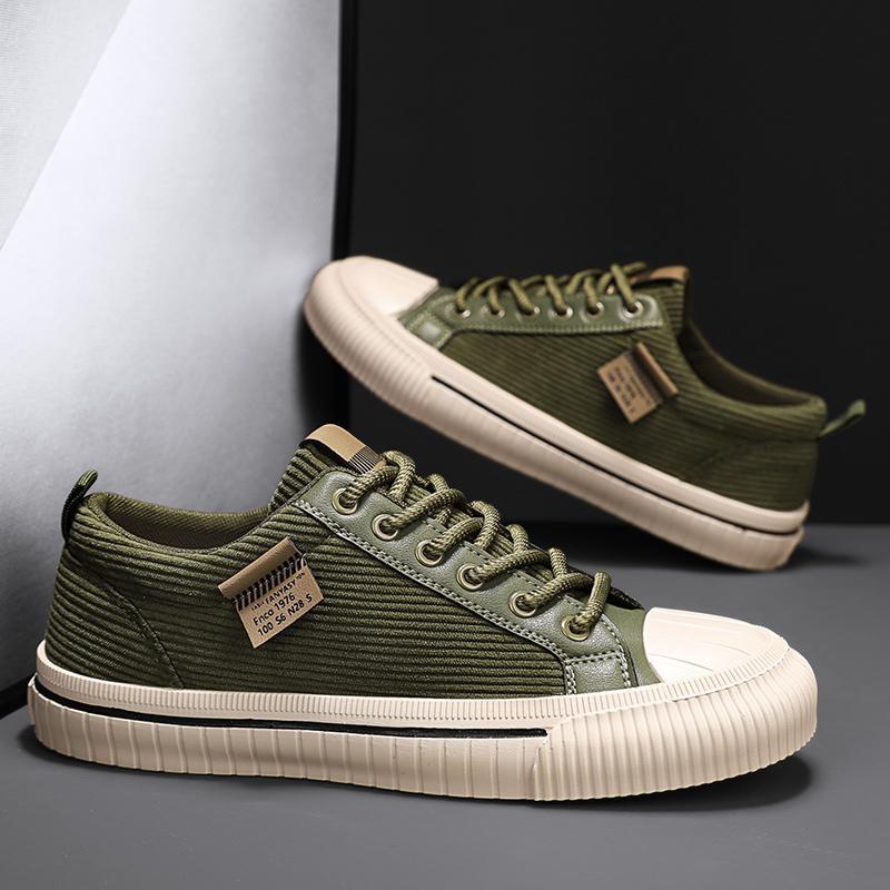 Bequeme Low-Top Cord Freizeitschuhe – Bild 4 | LuxeStyle
