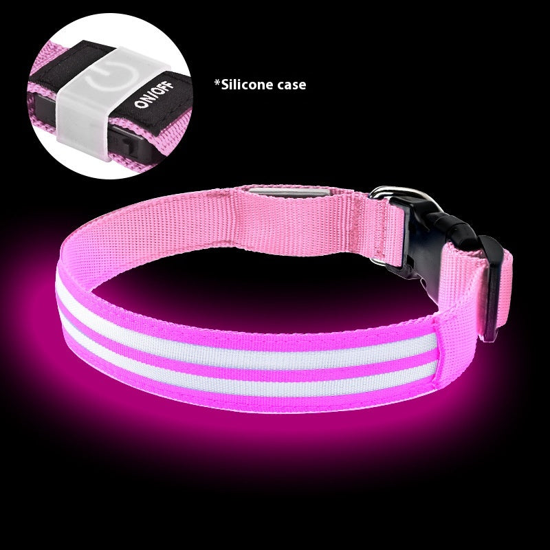 Leuchtendes Nylon-Hundehalsband für die Nacht – Bild 3 | LuxeStyle