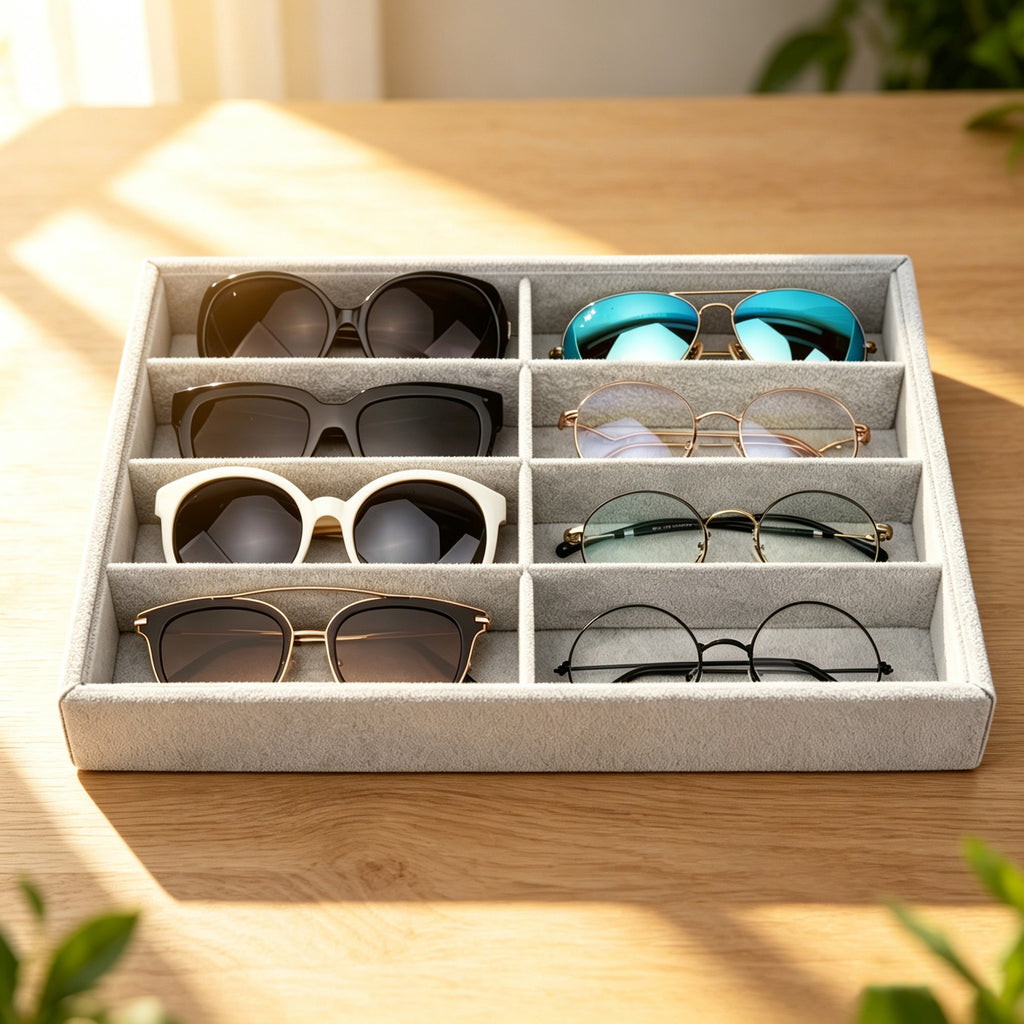 Sonnenbrillen-Aufbewahrungsbox mit 8 Fächern – Bild 5 | LuxeStyle