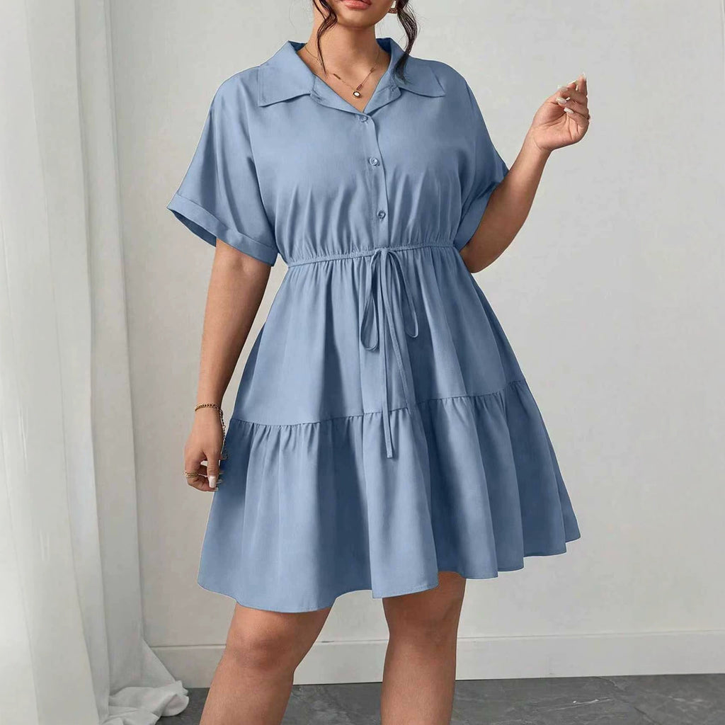 Elegantes A-Linien Minikleid mit Kragen