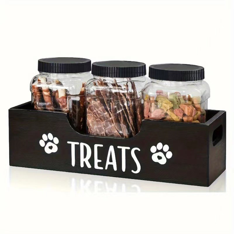 Snack-Aufbewahrungsbox aus Holz für Haustiere – Bild 4 | LuxeStyle