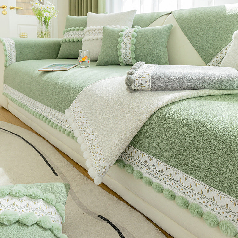 Chenille Sofa-Kissenbezug für alle Jahreszeiten – Bild 9 | LuxeStyle