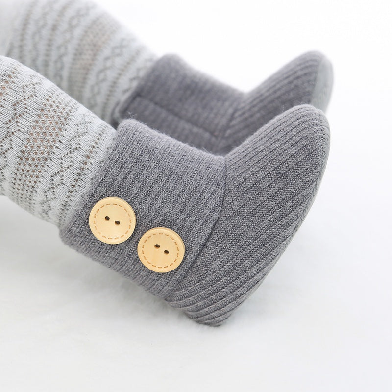 Baby-Winterstiefel aus Baumwolle mit weicher Sohle – Bild 4 | LuxeStyle