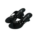 Sandalen mit Nieten und hohem Absatz