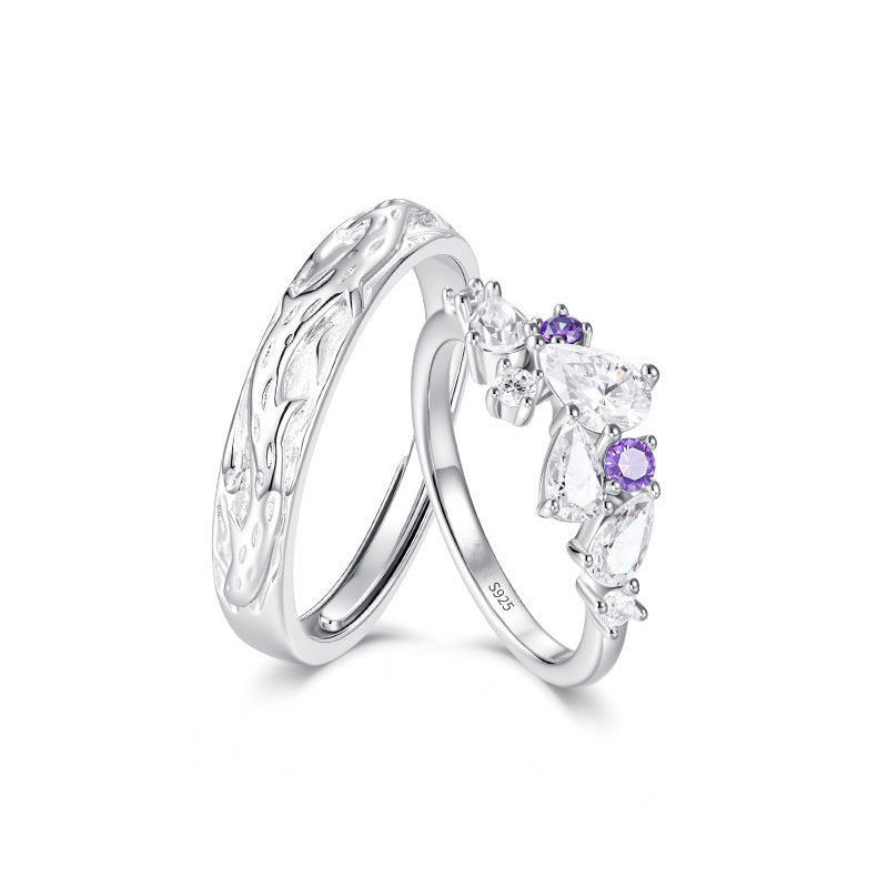 Verstellbarer Ring mit Glyzinien-Motiv – Bild 3 | LuxeStyle