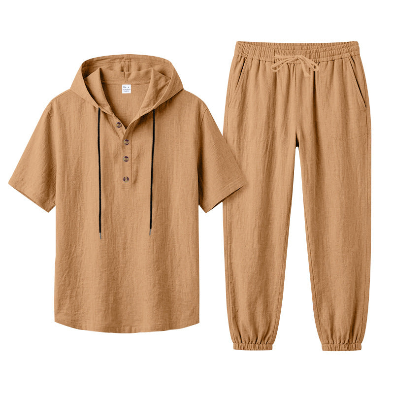 Ensemble pour hommes «Costa» · T-shirt à capuche + Jogger