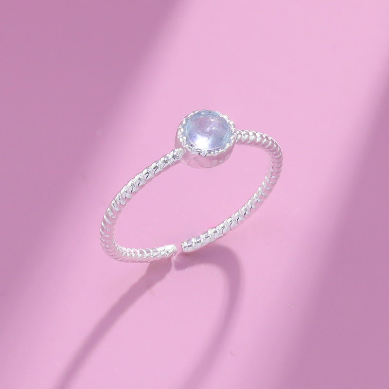 Aquamarin-Ring aus S999 Sterlingsilber – Bild 2 | LuxeStyle