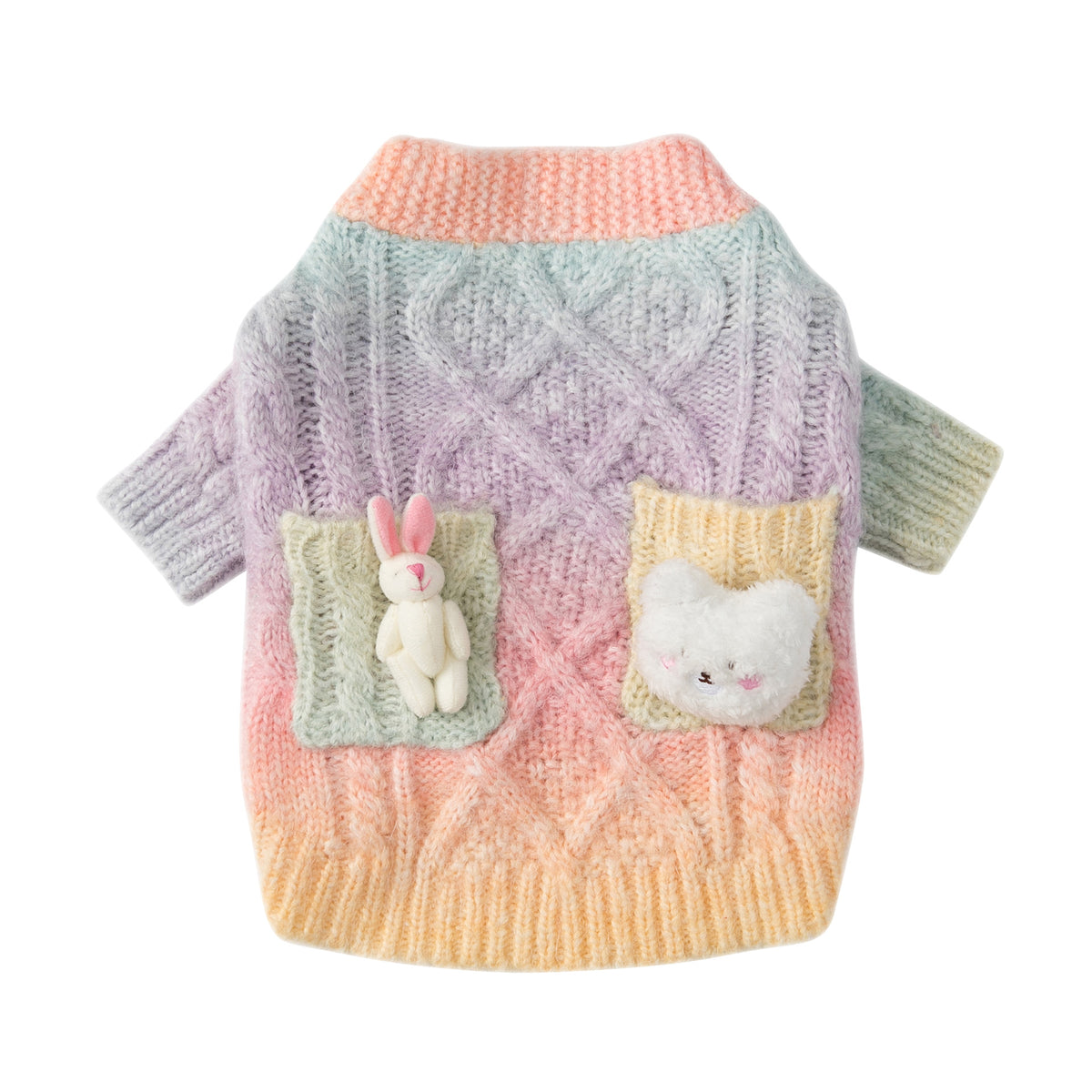 Bunter Strickpullover für Hunde | LuxeStyle