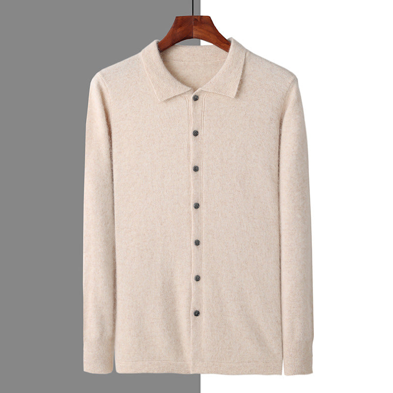 Herren Strickjacke mit Polokragen – Bild 11 | LuxeStyle