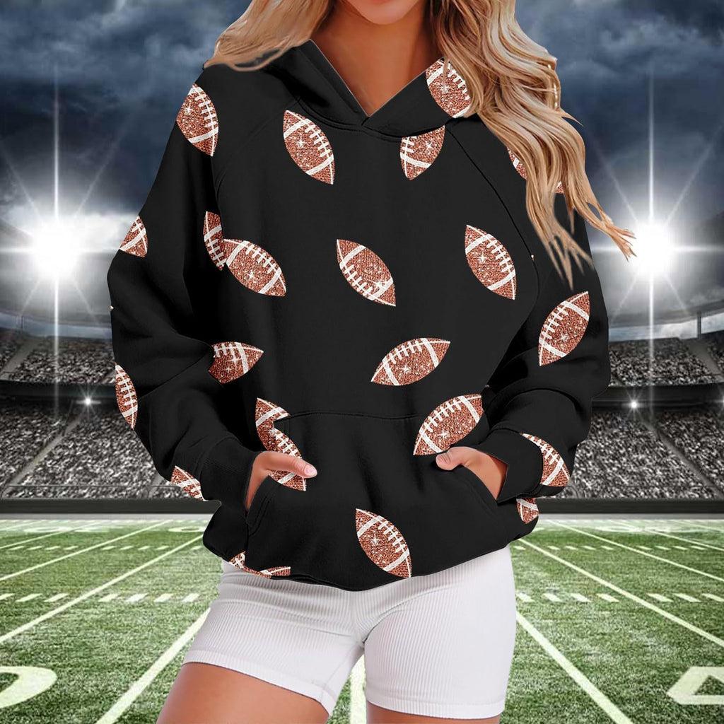 Kapuzen-Sweatshirt mit Baseball-Design