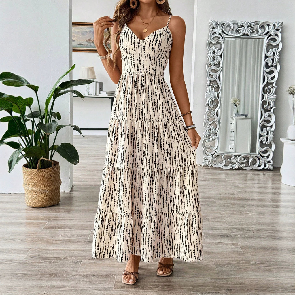 Sommerliches A-Linien-Kleid mit Rückenausschnitt – Bild 5 | LuxeStyle