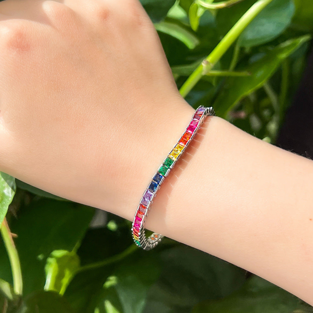 Buntes Armband im geometrischen Design | LuxeStyle