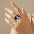 Retro-Stahlring Damen – Bild 1 | LuxeStyle