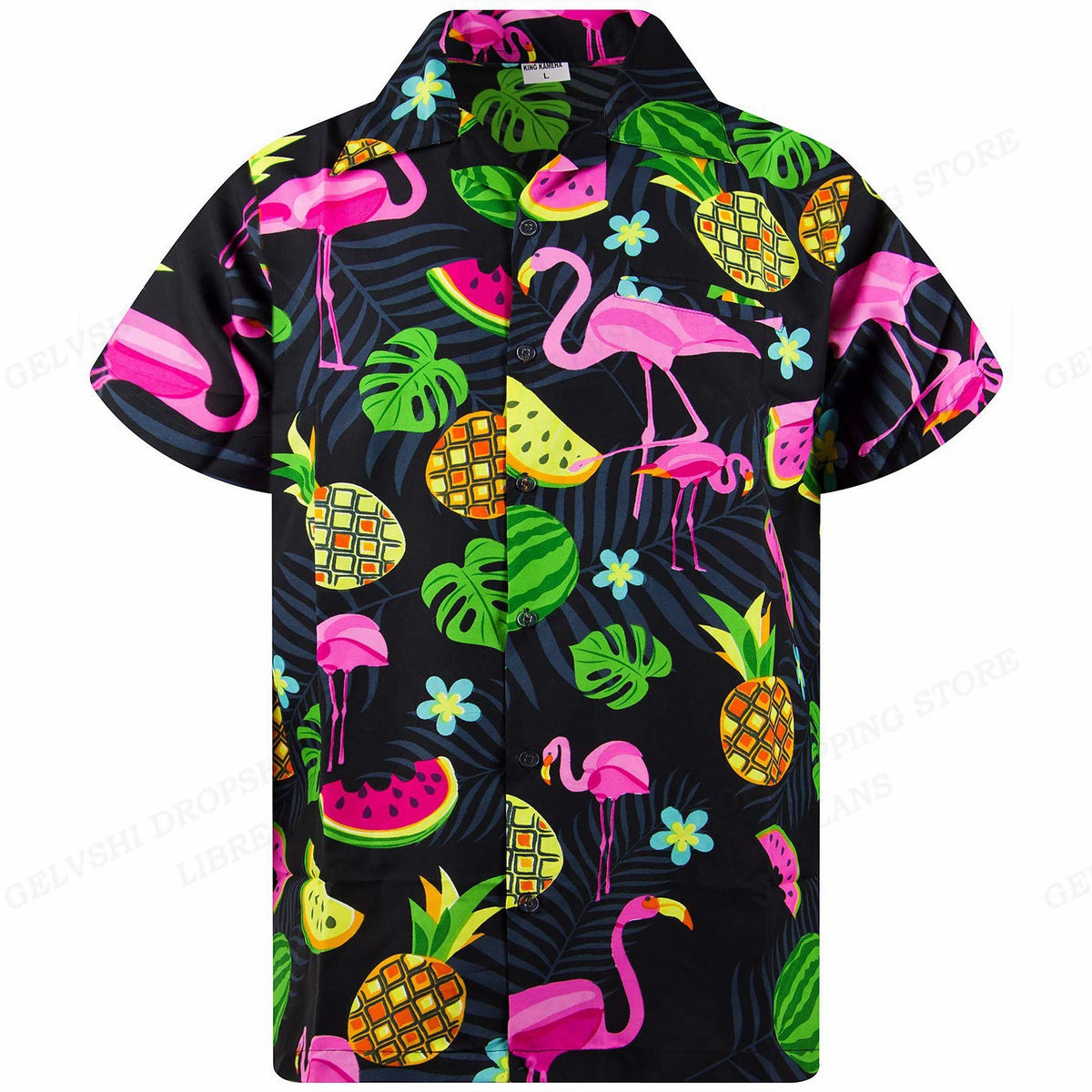 Herren Hawaiihemd gestreift – Bild 1 | LuxeStyle