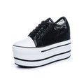 Atmungsaktive Schnürschuhe mit Innenabsatz – Bild 4 | LuxeStyle