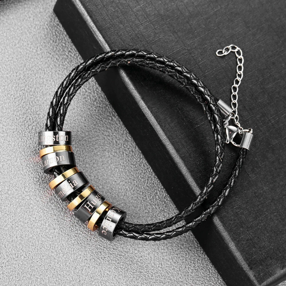 Geflochtenes Lederarmband für Männer – Bild 1 | LuxeStyle