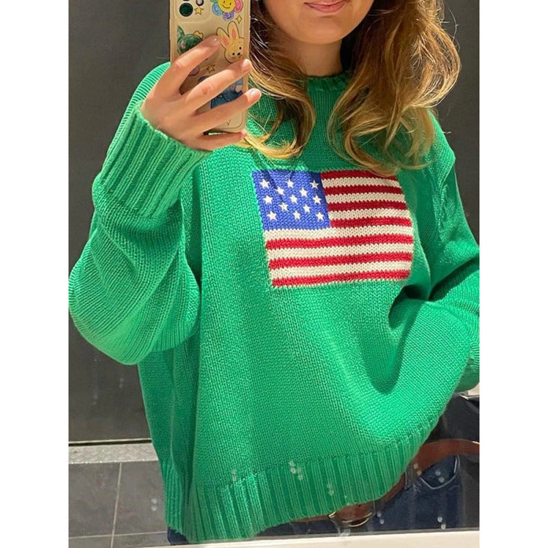 Lockerer Strickpullover mit Rundhals – Ansicht 3