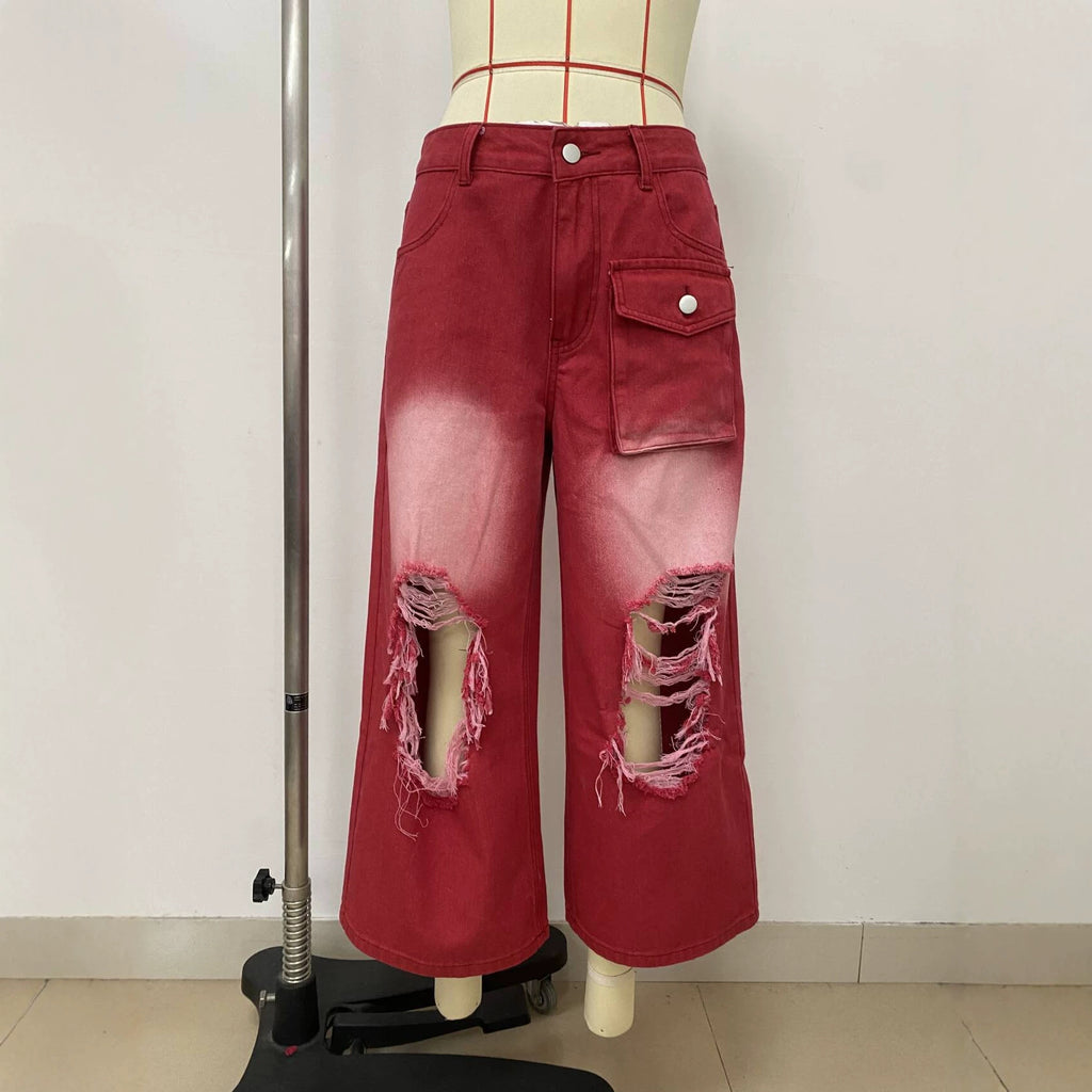 Vintage Capri Hose im Distressed Look – Ansicht 6