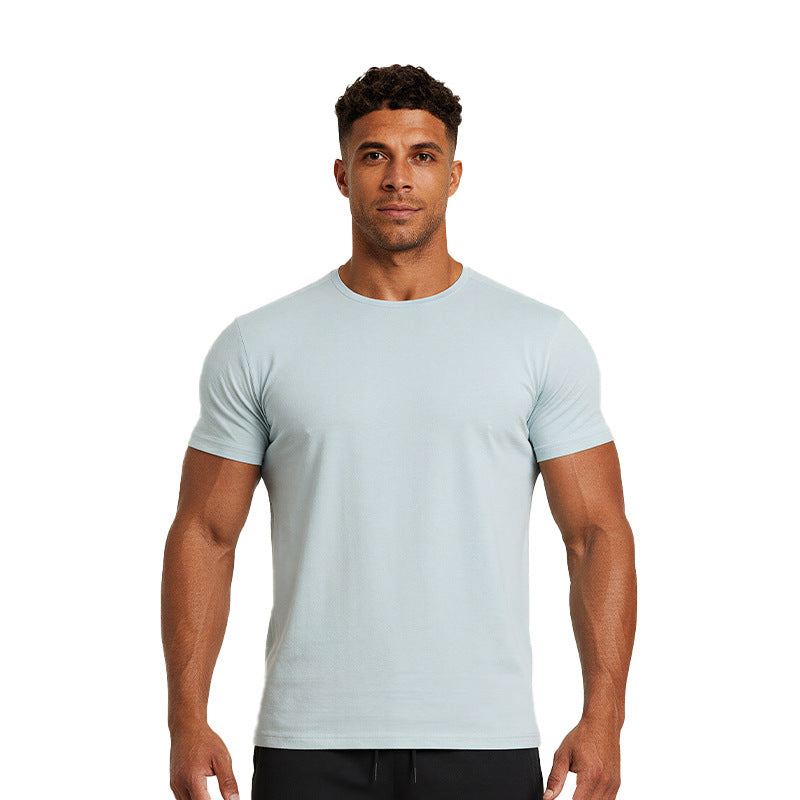 Kurzarm Fitness-Shirt mit Kragen