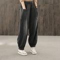 Loose Fit Cropped Jeans im Korean Style