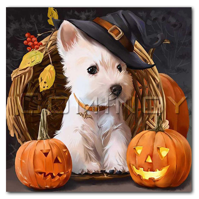 Halloween Katze Diamond Painting Set – Bild 3 | LuxeStyle