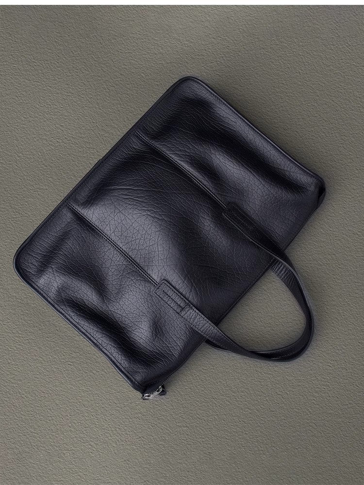 Schwarzes Leder-Taschen – Bild 4 | LuxeStyle