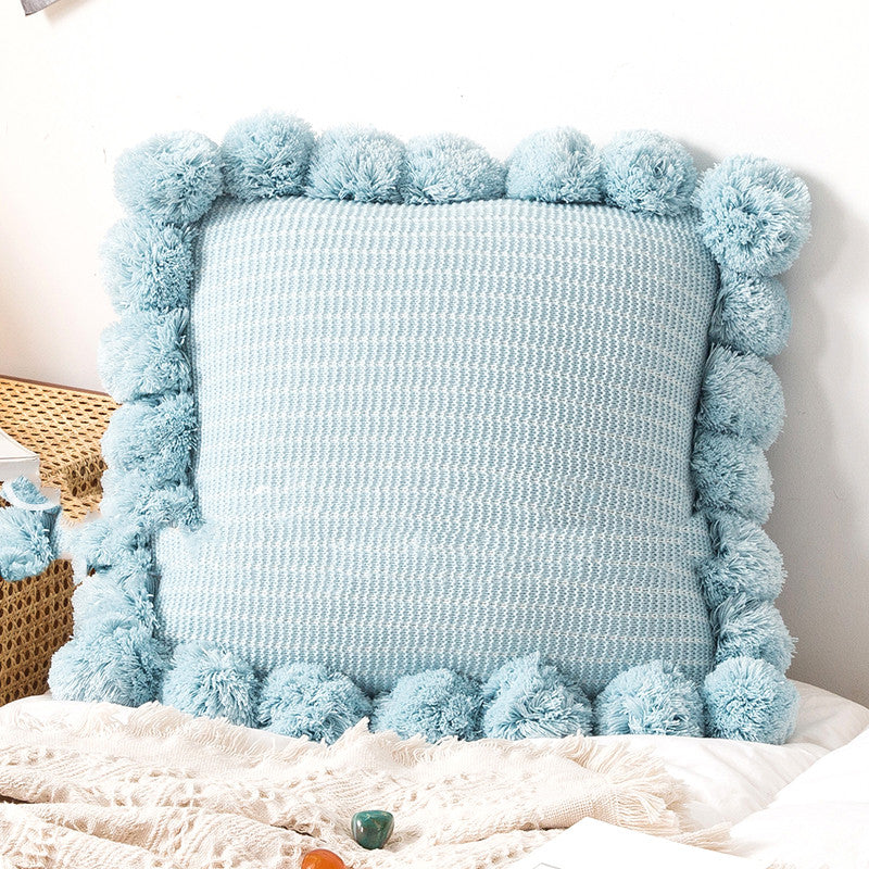 Gestricktes Kissen für Sofa oder Bett