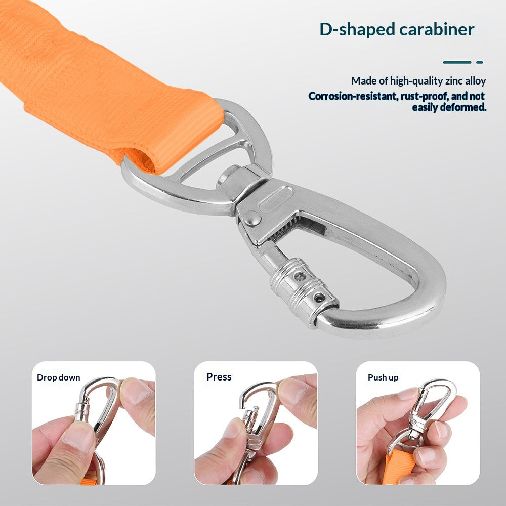 Reissfeste Outdoor-Hundeleine, reflektierend