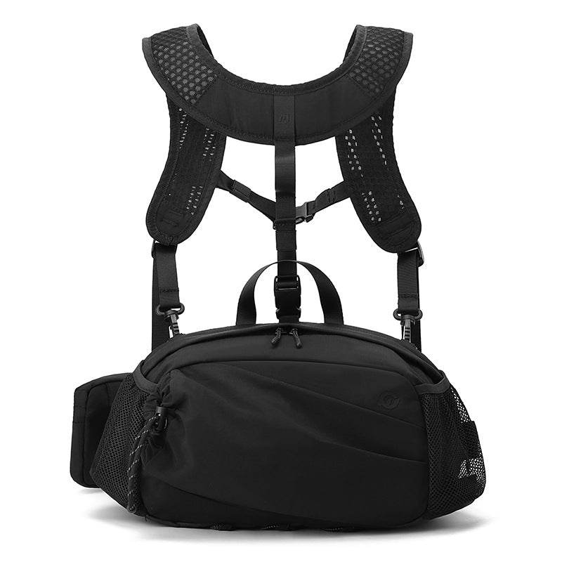 Outdoor-Nylon-Rucksack, Schwarz – Bild 6 | LuxeStyle