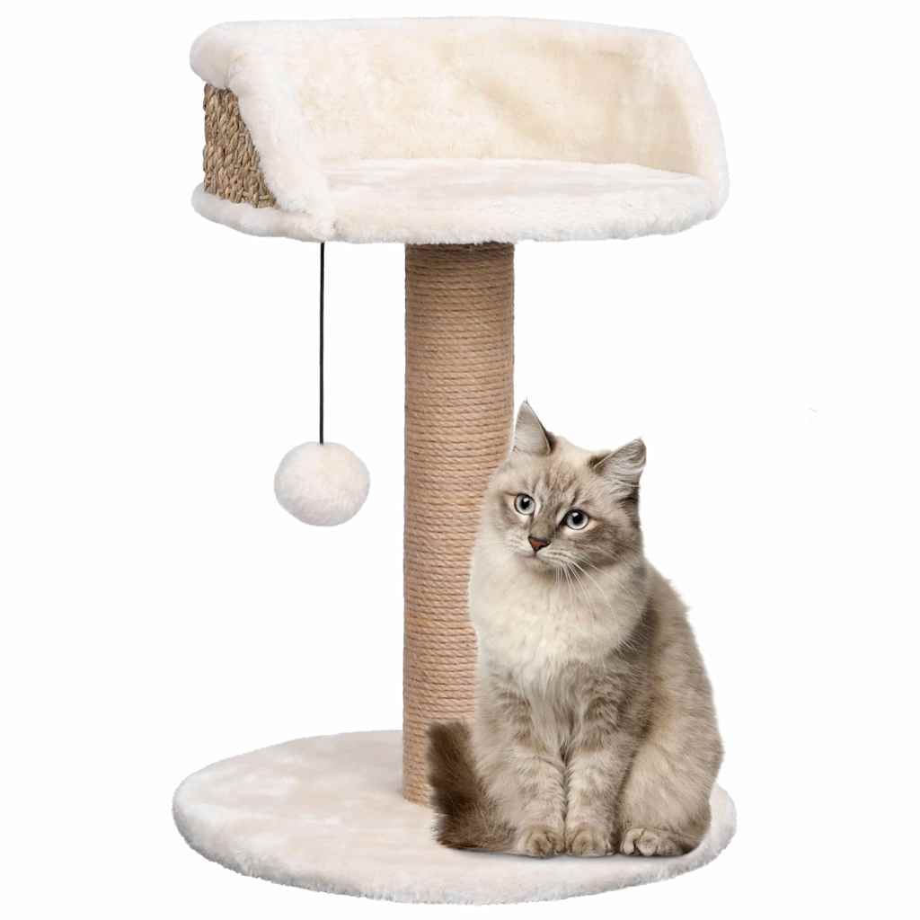 Katzenbaum mit Kratzstamm, 49 cm, Seegras