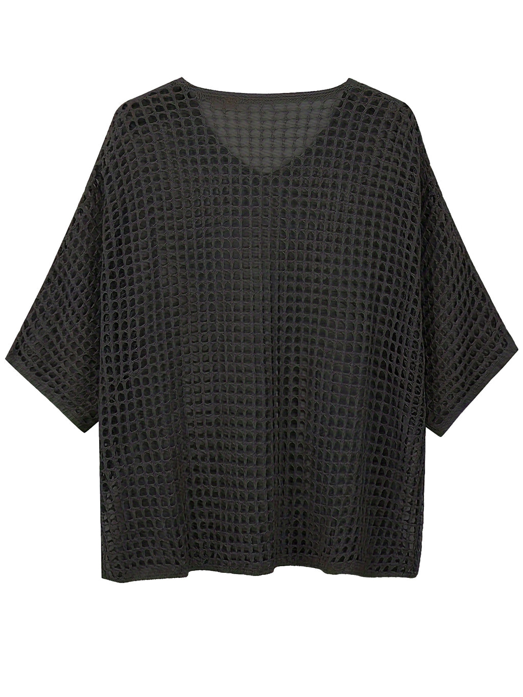 Lockerer Strick-Pullover mit V-Ausschnitt