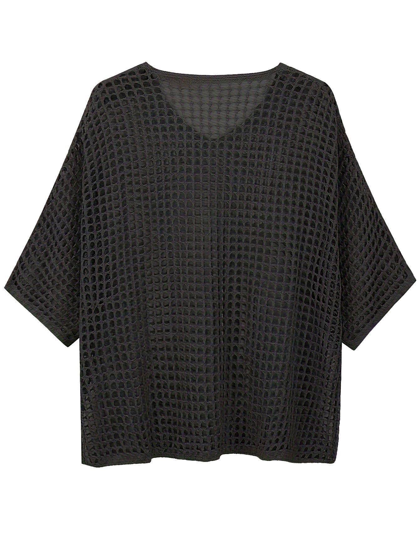Lockerer Strick-Pullover mit V-Ausschnitt