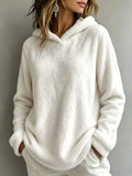 Kapuzenpullover aus Fleece für Damen