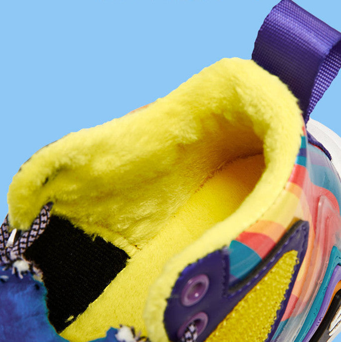 Warme Winter-Sneakers für Kinder mit Klettverschluss