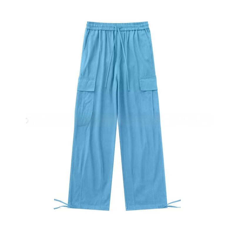 Bequeme Casual Gerade Leg Cargohose Mit Mehreren Taschen Und Elastisch