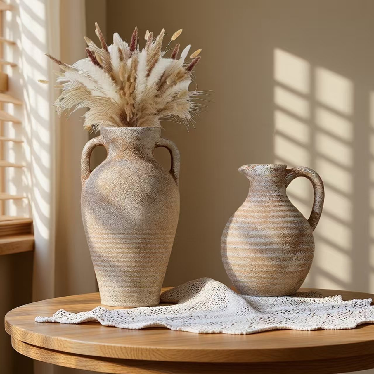 Vintage-French Keramikvase Blumenvase